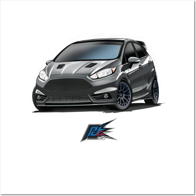 ford fiesta st mk7 Wall Art by naquash